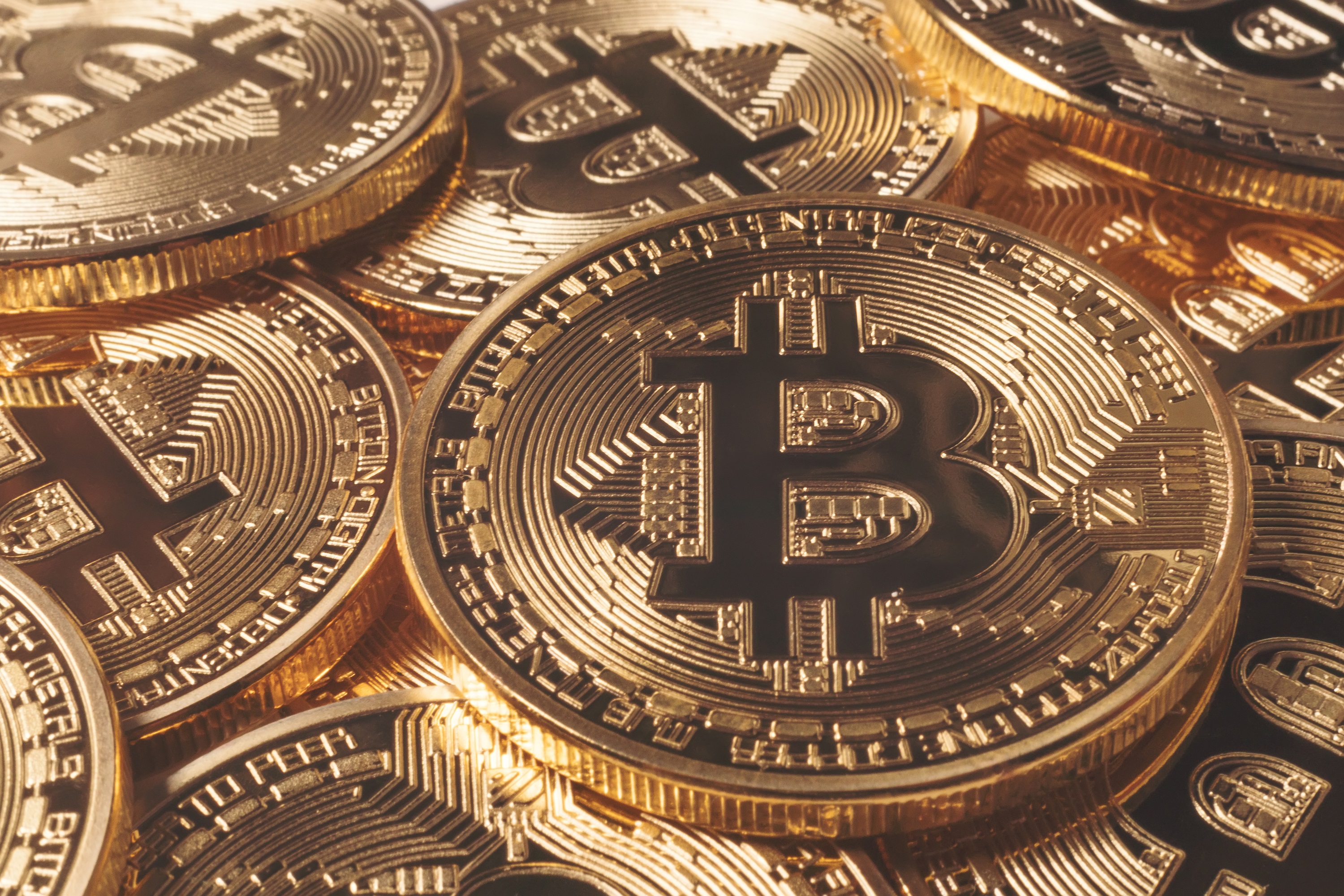 Golden Bitcoins. New virtual money. - DB Wood